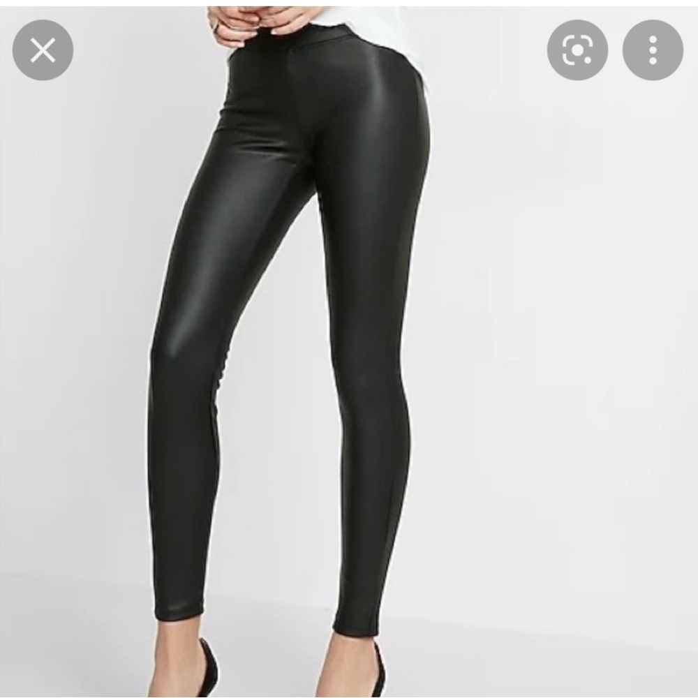 Express Brushed Faux Leather Leggings